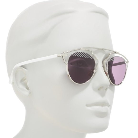 NWT Christian Dior 48mm Modern Aviator Sunglasses Mauve